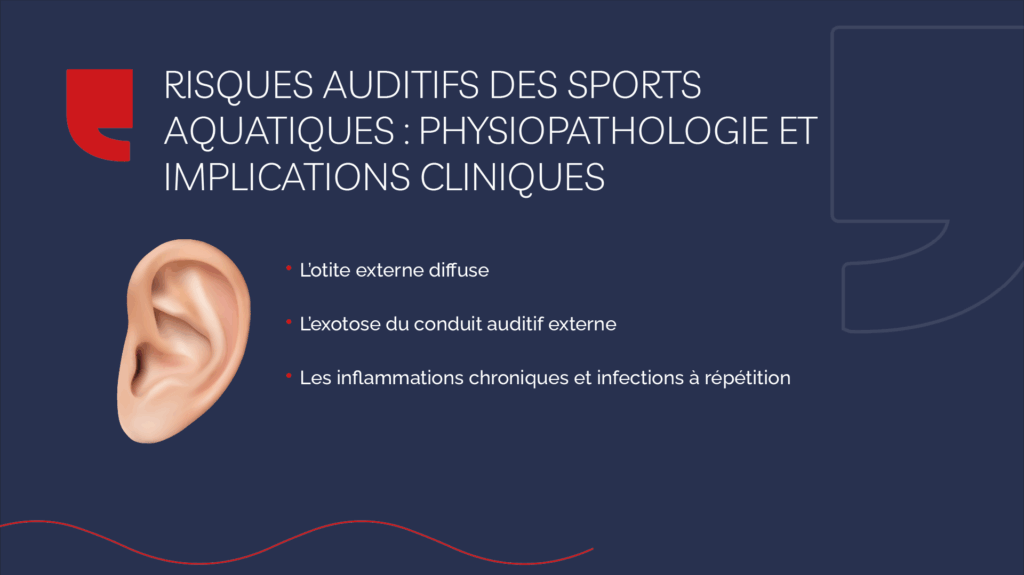 Risques auditifs des sports aquatiques : physiopathologie et implications cliniques