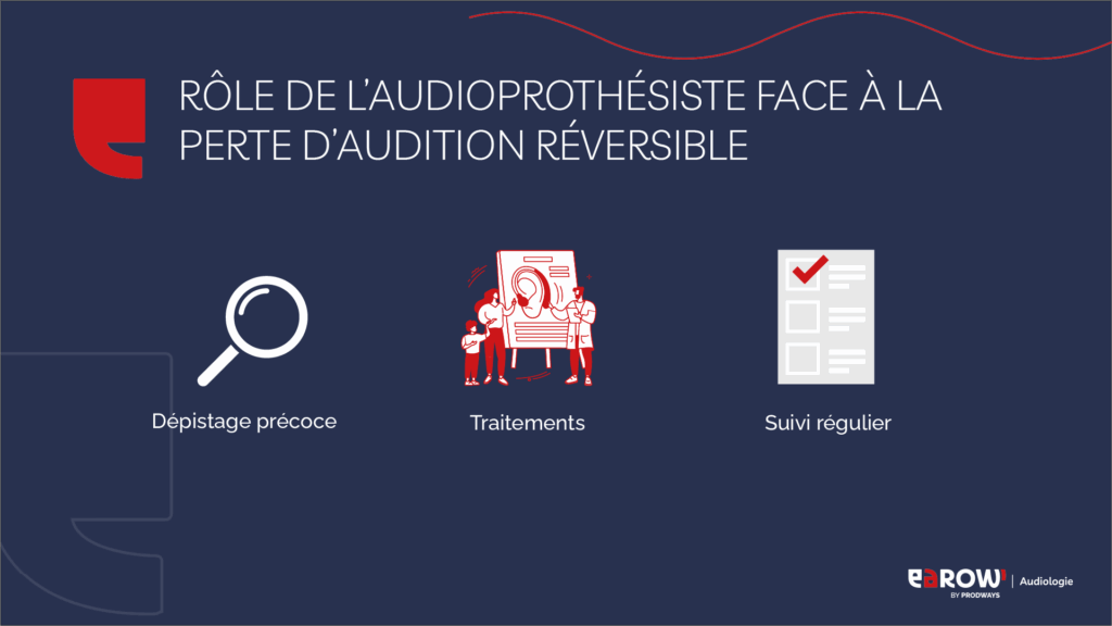 Rôle de l’audioprothésiste face à la perte d’audition réversible